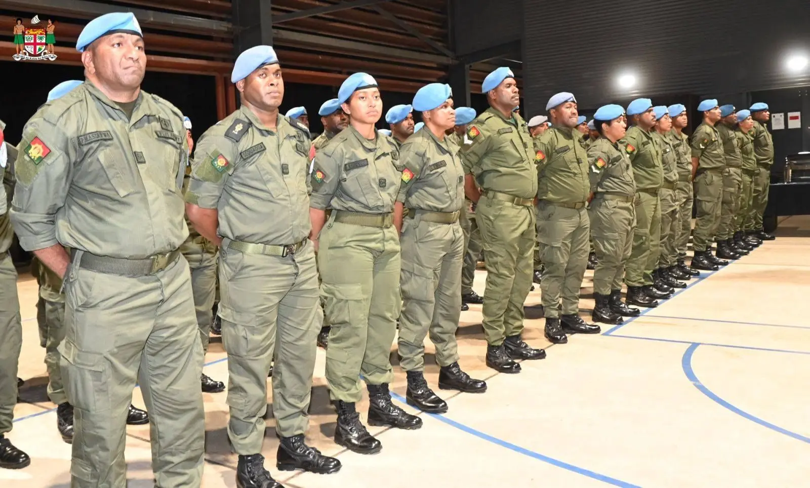 A total of 156 Fiji Military personnel returned home last night after completing their Peacekeeping Assistance mission in Iraq under the United Nations Assistance Mission in Iraq (UNAMI).