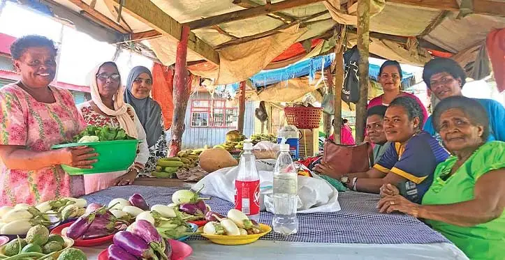 Vendors gather under a temporary shelter at Seaqaqa Market on May 23, 2023. Photos: Shratika Naidu