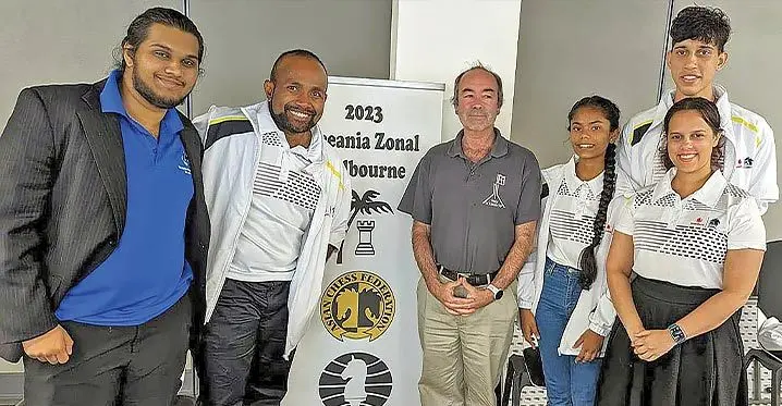 Our national chess players during the 2023 Oceania Zonal competition in Melbourne, Australia. Photo: Fiji Chess Federation