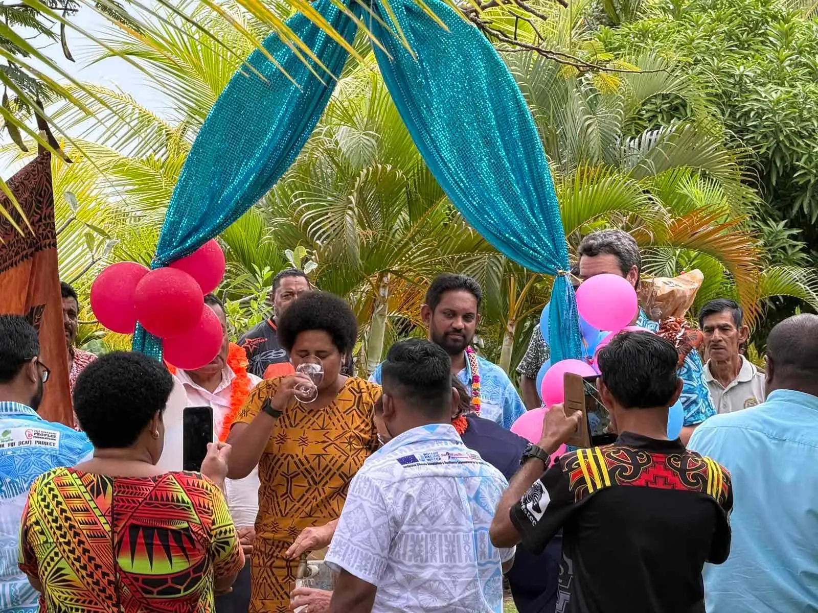 Vodafone ATH Fiji Foundation director and trustee Manarusa Vanabale during the commissioning of water project at Nasealevu Settlement in Macuata on May 20, 2026.