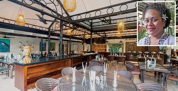 Mint Cafe, Nadi. Inset: Vosawale Mereoni Tabakibau.
