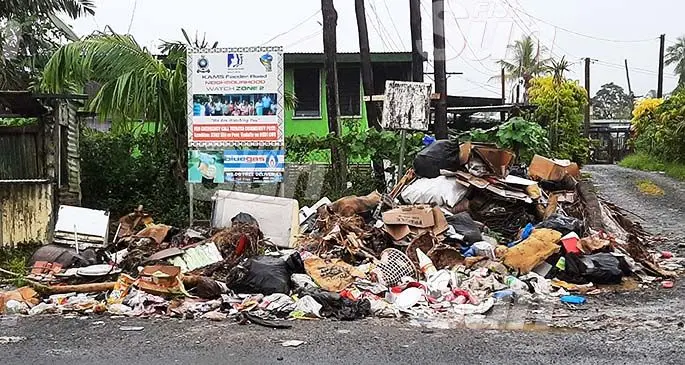 The rubbish at Tuirara, Makoi, has not been collected to date.