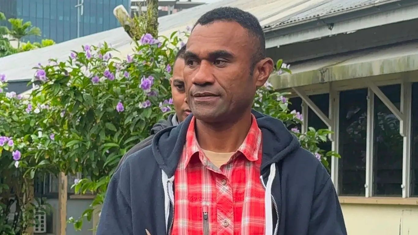 Accused person, Rusiate Tawakilai outside the Suva Magistrate Court on August 21, 2026.
