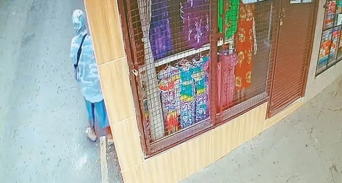 A member of the public captured on CCTV footage  urinating in the alley way located on Vakabale Street,Lautoka. 