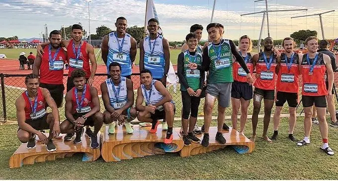 Oceania 4x100m Teams.