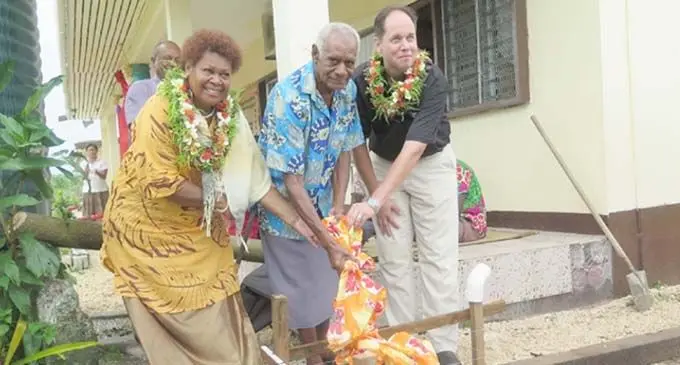 Ground breaking ceremony at Malomalo Primary School. Photo:  InterContinental Fiji Golf Resort & Spa