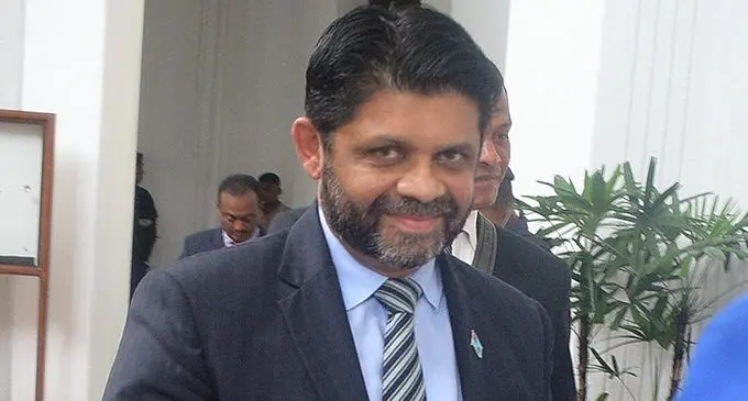 Attorney General and Minister for Economy Aiyaz Sayed-Khaiyum outside  Parliament. Photo: Ronald Kumar.