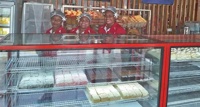 Staff of the Hot Bread Kitchen Labasa branch on January 11, 2024. Photo: Jone Salusalu