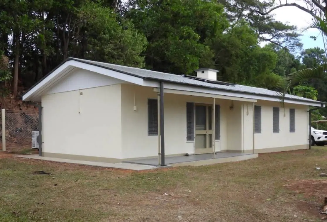 Maintenance and fencing works at the Lekutu Fisheries Quarters, valued at $324,453.44, in Lekutu, Bua, on July 18, 2026. Photo: Supplied