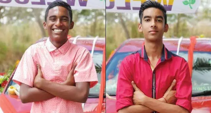 L -R: The late Avish Adhar and Avishek Kumar.