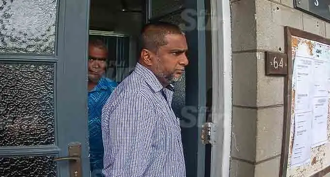 Shameem Khan after his hearing at Suva’s high court. Photo: Leon Lord