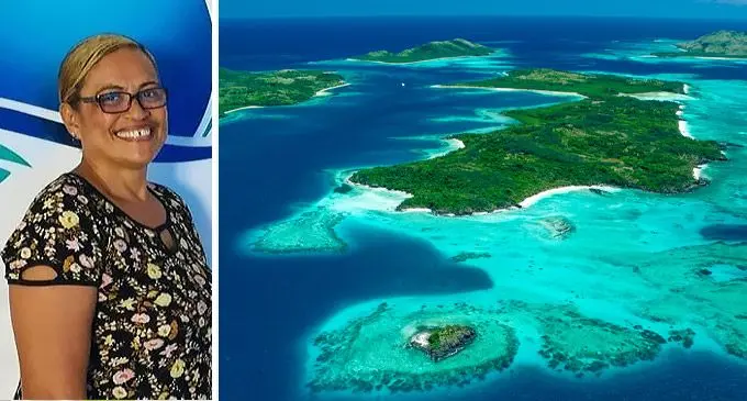 Dawn Renewable Energy (Fiji) Pte Limited Northern branch manager Mary Rose Wye-Qiqi and the Yasawa group of islands.