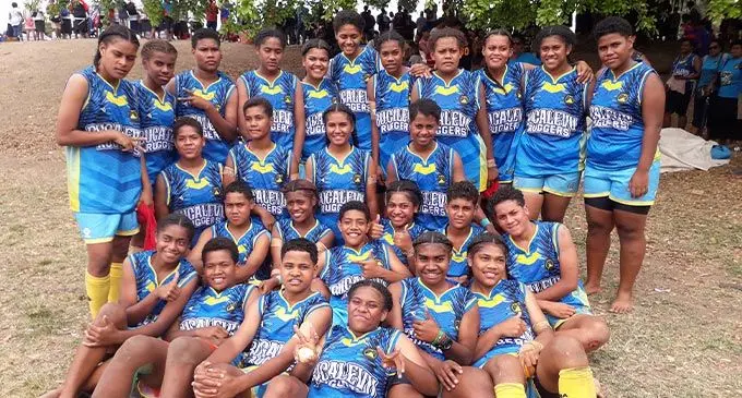 Bucalevu Secondary School Under-16 girls team at Prince Charles Park, Nadi, on October 1, 2022. Photo: Sereana Salalo