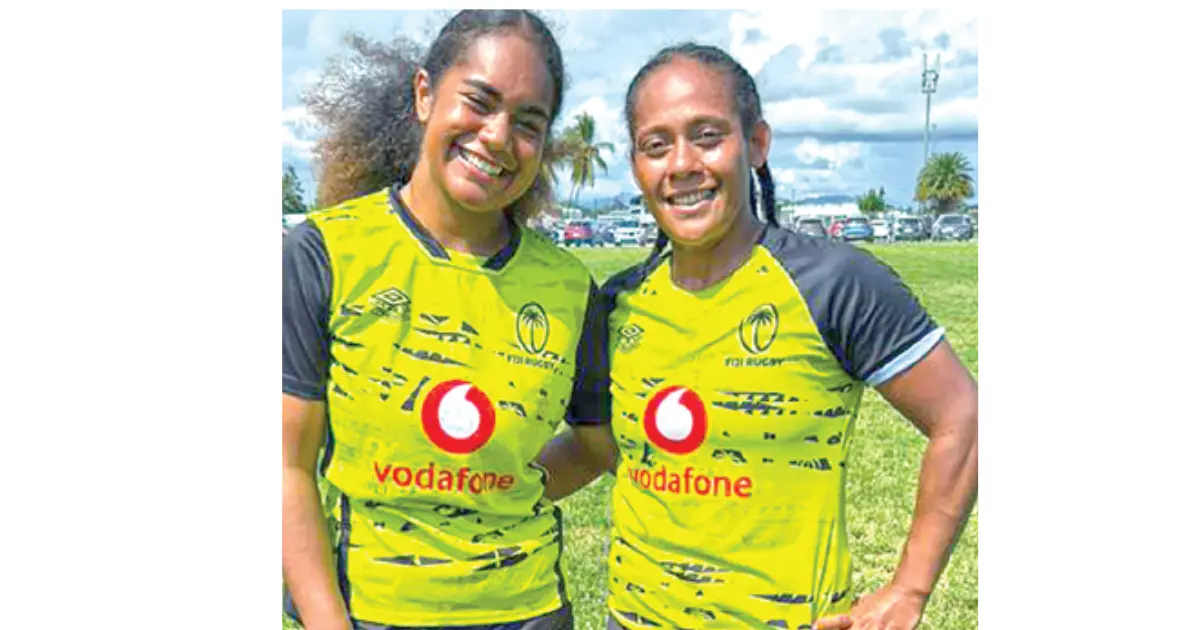UK-based players Manuqalo Komaitai (right) and Charlotte Vosakiwaiwai. Photo: FRU Media