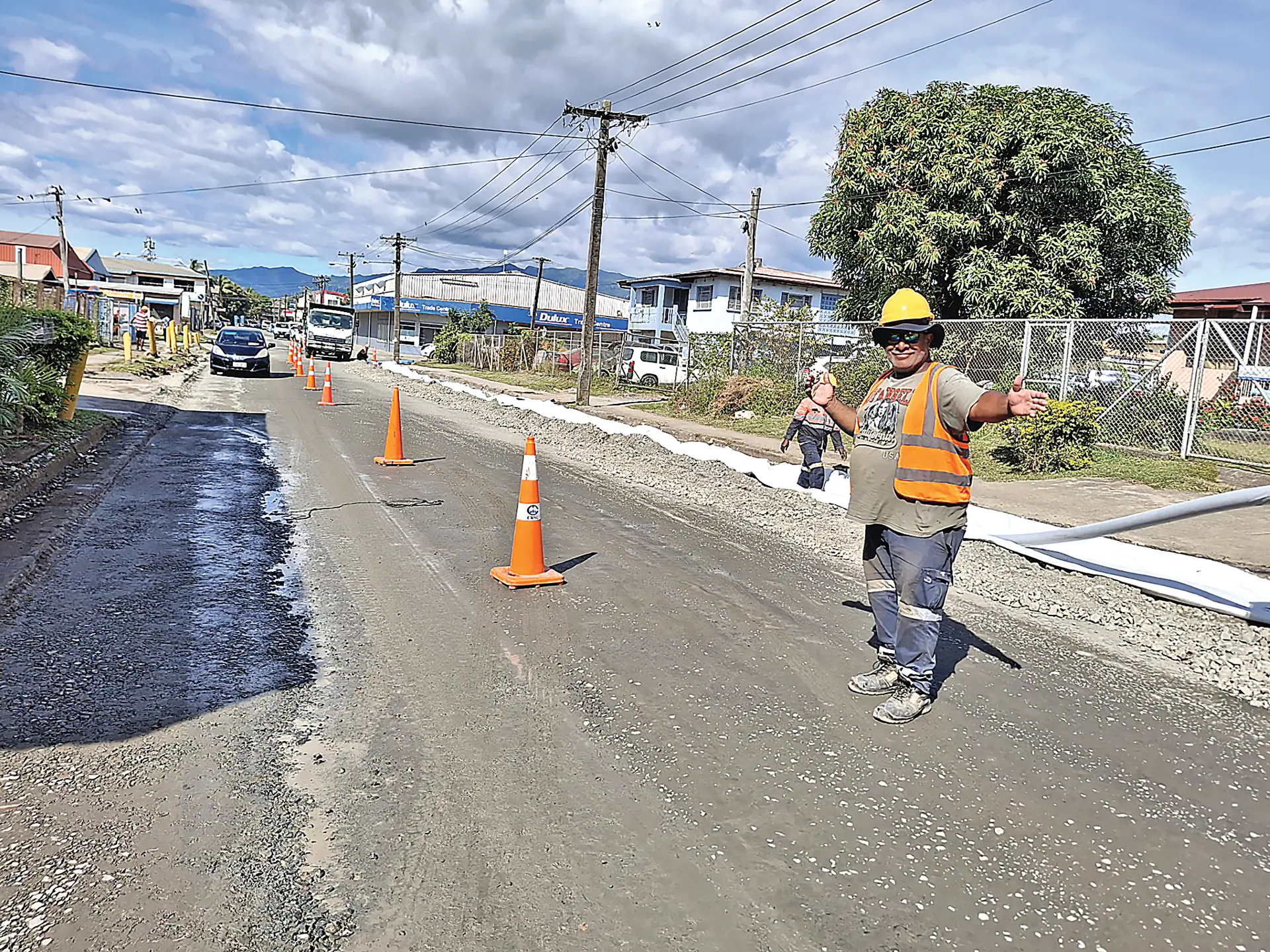 Road upgrade works at Korovou Street in Lautoka.