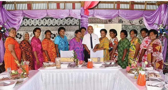 Women from the Lomaiviti province with government officials during the Lomaiviti Provincial Council meeting in Nasova, Levuka on June 8, 2022. Photo: DEPTFO News