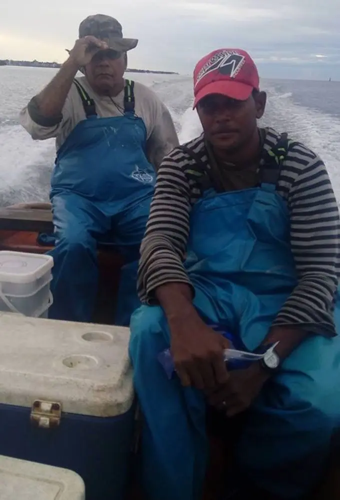 From left: Feremo Elder, 66, with his namesake Feremo Elder junior.