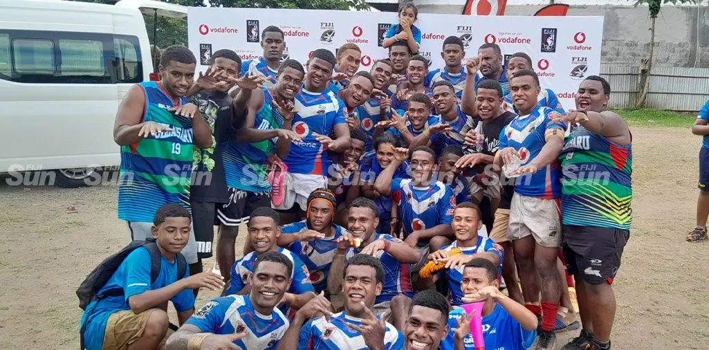 Photo caption: Ba Provincial Freebird Institute rugby league players and supporters at Prince Charles Park, Nadi, on April 20, 2024. Photo: Waisea Nasokia    