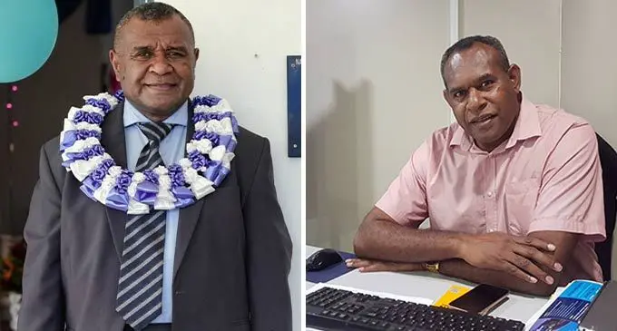  From Left: Seventh-day Adventist Church president  Pastor Nasoni Lutunaliwa. (R) World Harvest Institute principal Pastor Semisi Nacewa.