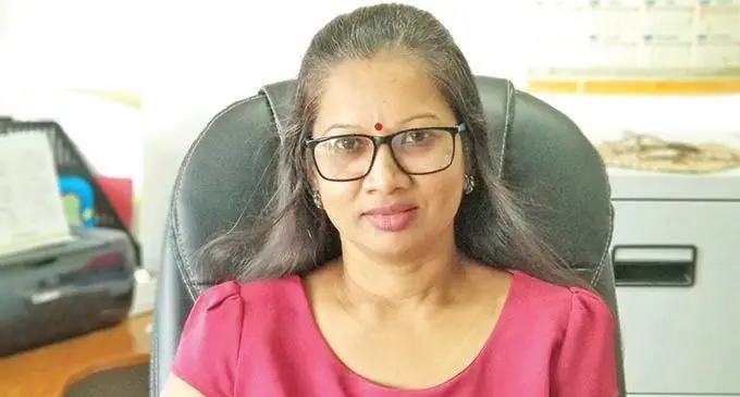 Principal of DAV Girls College, Sahindra Kumar.