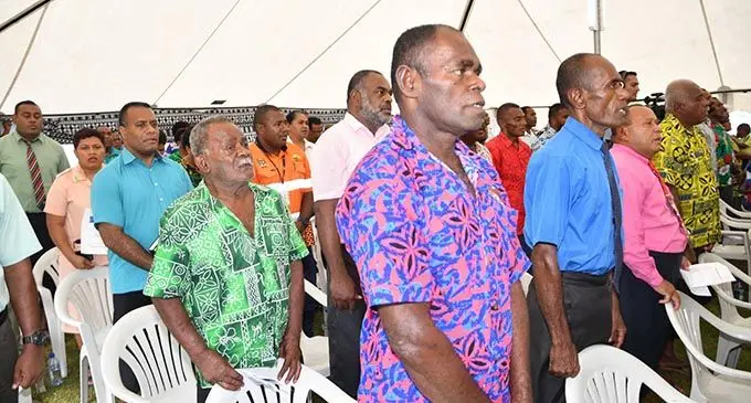 Civil servants and members of the public at the opening of the Legal Aid Commission office at Keiyasi, Navosa, on March 11, 2019. Photo: Deptfo News