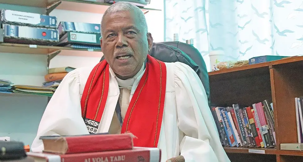  Methodist Church in Fiji and Rotuma President Reverend Semisi Turagavou. Photo: Beranadeta Nagatalevu