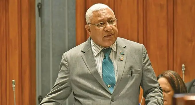 Prime Minister Voreqe Bainimarama.  Photo: Parliament of Fiji