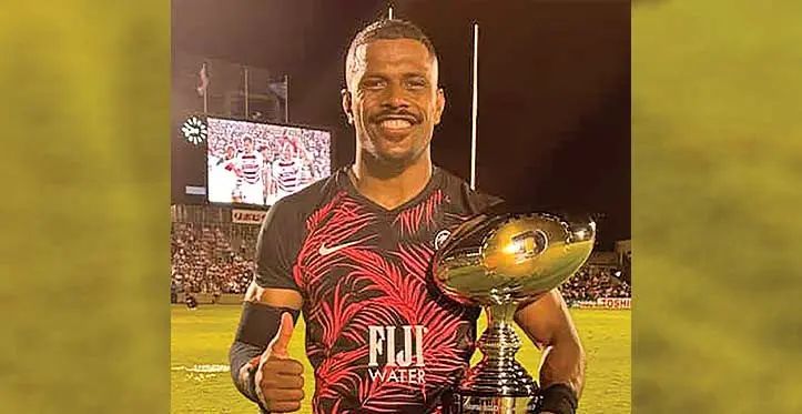 FIJI Water Flying Fijians winger Jiuta Wainiqolo.