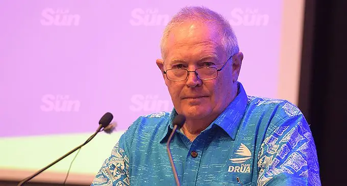 Fijian Drua interim chief executive officer, Brian Thorburn, during the unveiling of the Fijian Drua jersey at the Grand Pacific Hotel on November 17, 2021. Photo: Ronald Kumar