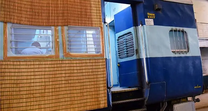 Railway coaches in India are being converted into isolation units.  