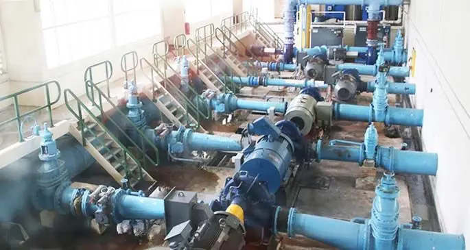 Inside the Waila pumping station. Photo; Water Authority of Fiji