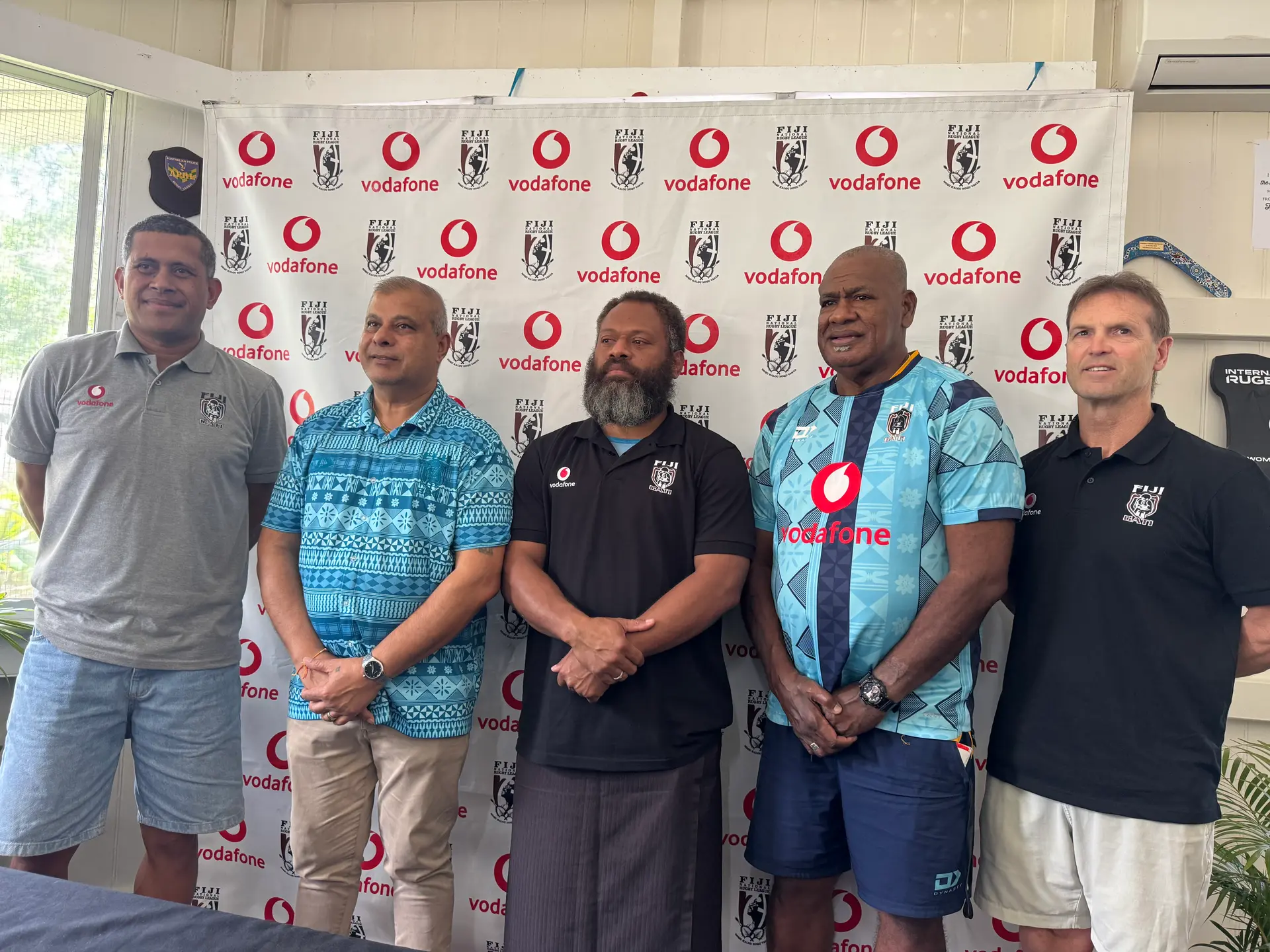 Far Right Incoming Fiji Bati head coach Mick Potter.
