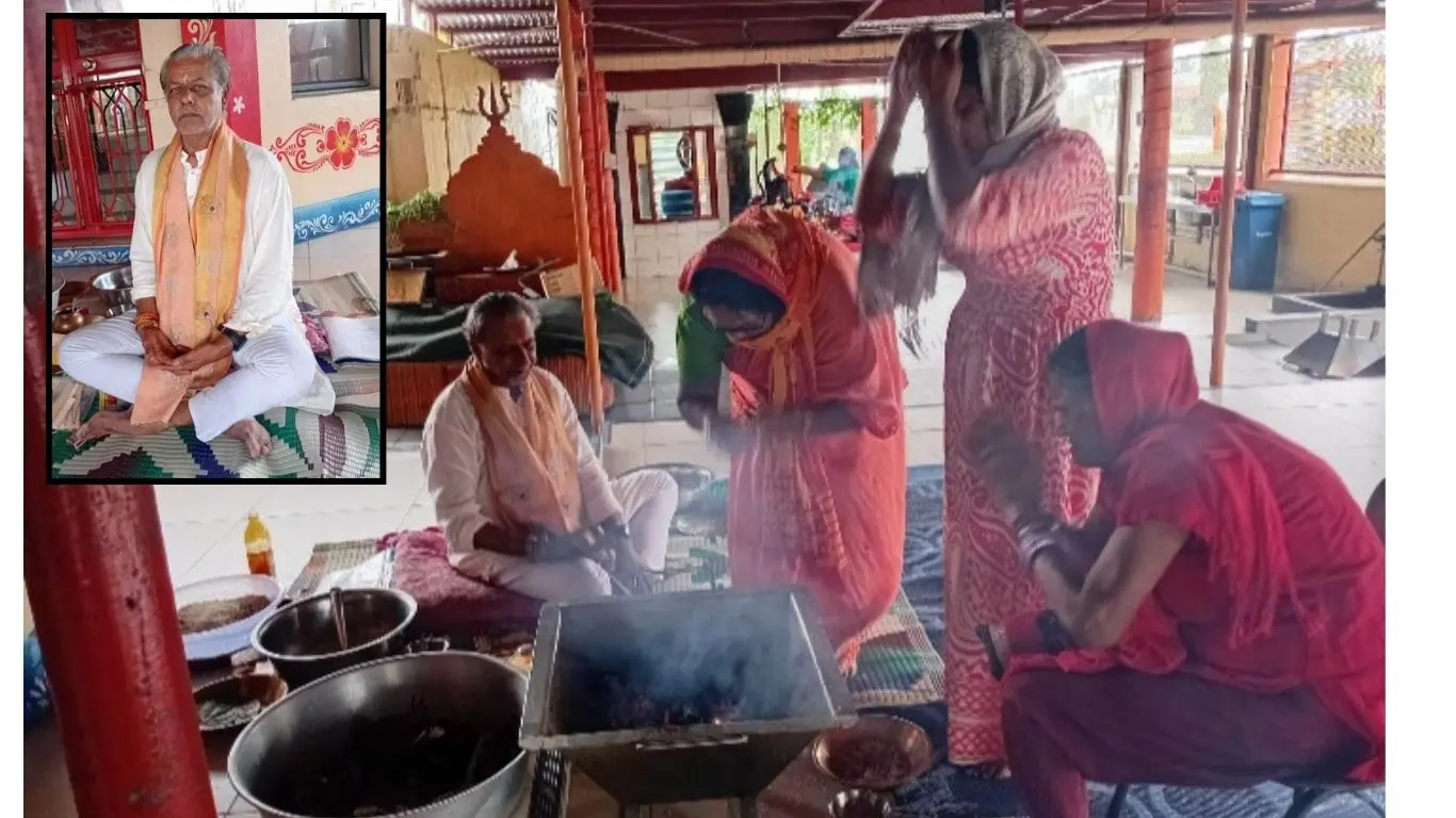 Hindu devotees gathered at Samabula Shiv Mandir in Suva to observe Nag Panchami with prayers, puja and traditional offerings. Inset: Shiv Mandir priest Dharmend Singh