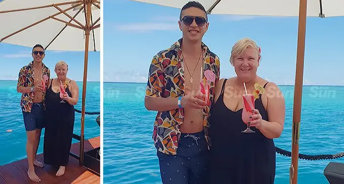 Renowned New Zealand radio host, Jay-Jay Feeney with her partner, Hoani Molnar, at Seventh Heaven Fiji. Photo: Nicolette Chambers