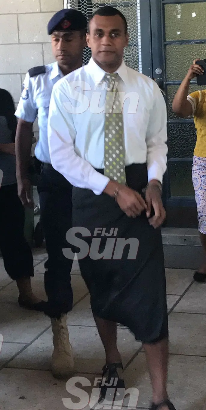Suliasi Fuata outside the High Court in Suva after his sentencing on October 31, 2019 Photo: Ilaijia Ravuwai