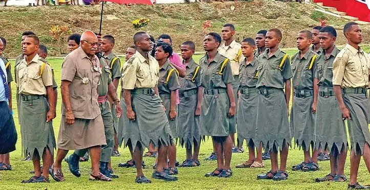 Prime Minister Sitiveni Rabuka during his visit to Saqani High School in Cakaudrove on May 8, 2023. Photo: Sampras Anand
