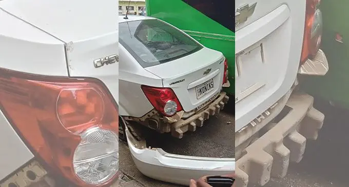 The result of the accident along Duabale Road in Sigatoka.