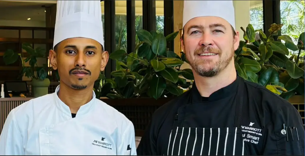 Krishneel Nair and Executive Chef Paul Smart.