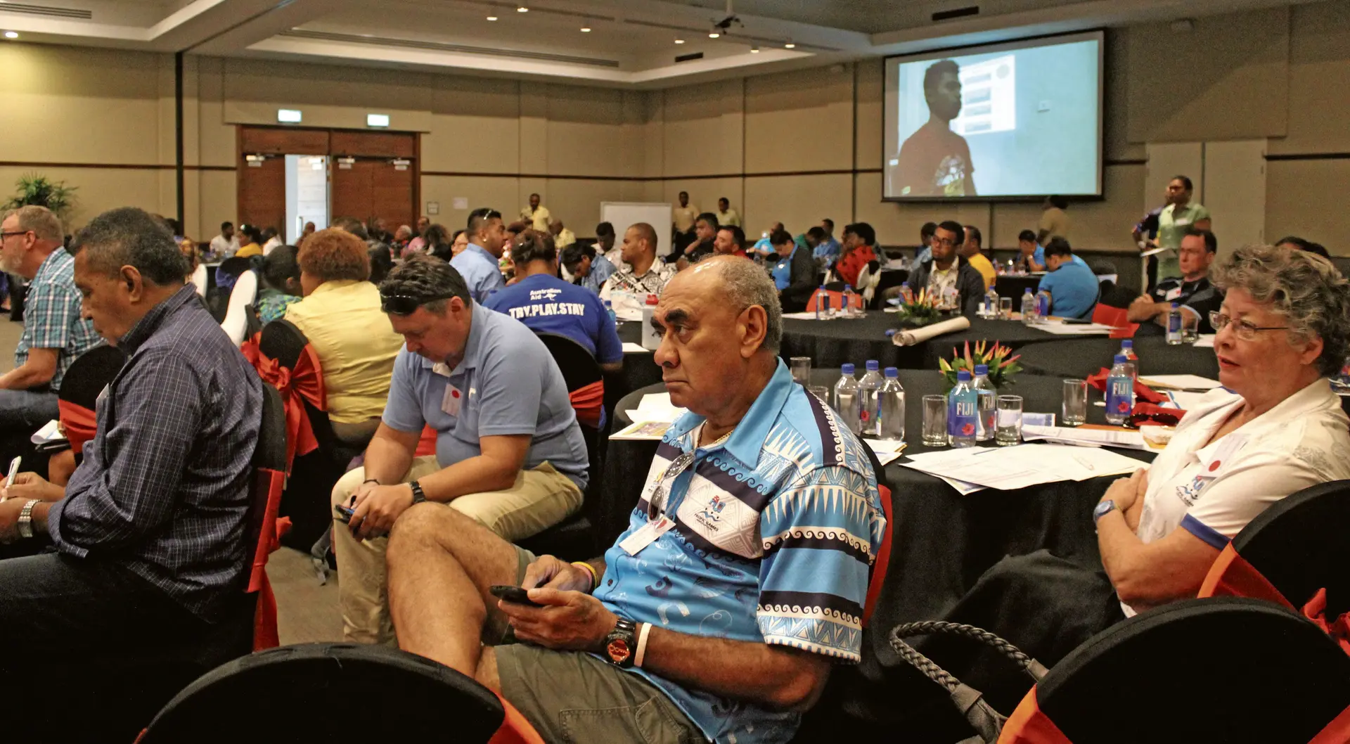 Joe Rodan at the Fiji National Sports Commission workshop  on the 10th of March,2018.Photo: Simione Haravanua