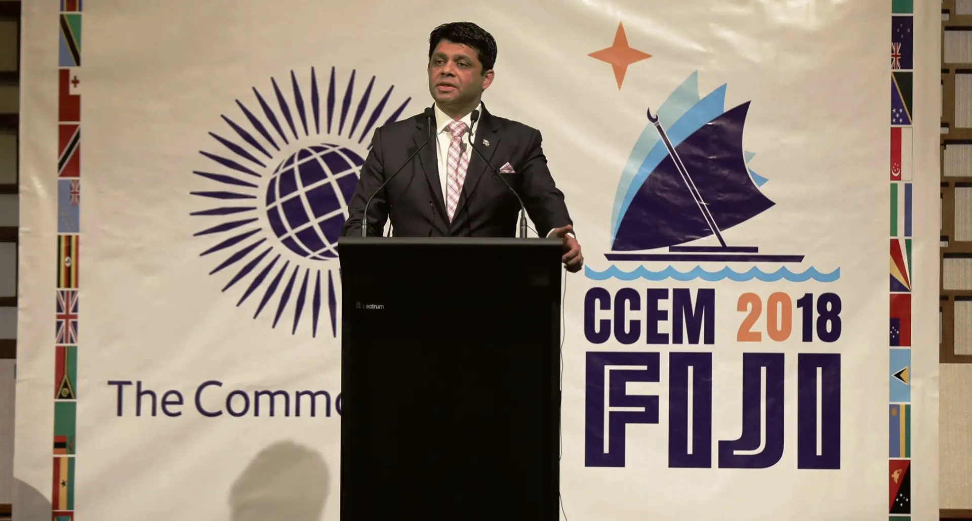Attorney-General and Education Minister Aiyaz Sayed-Khaiyum at the Sheraton Fiji Resort on February 19, 2018.