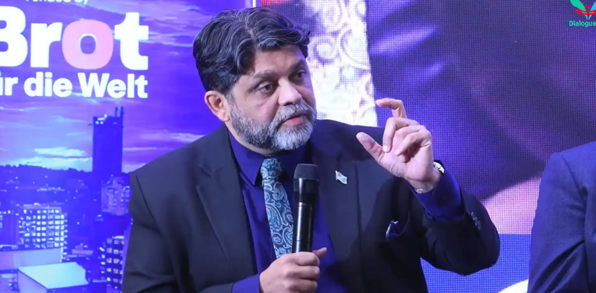 Former Minister for Economy Aiyaz Sayed-Khaiyum speaks during the Dialogue Fiji State of the Economy panel discussion at the Grand Pacific Hotel today.
