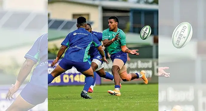 Swire Shipping Fijian Drua playmaker Napolioni Bolaca during a training session.Photo: Fijian Drua.
