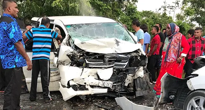 An accident along the Queens Highway at Bavu, between Sigatoka and Nadi has resulted in the death of one man on December 10, 2017. Photo: Ashna Kumar 