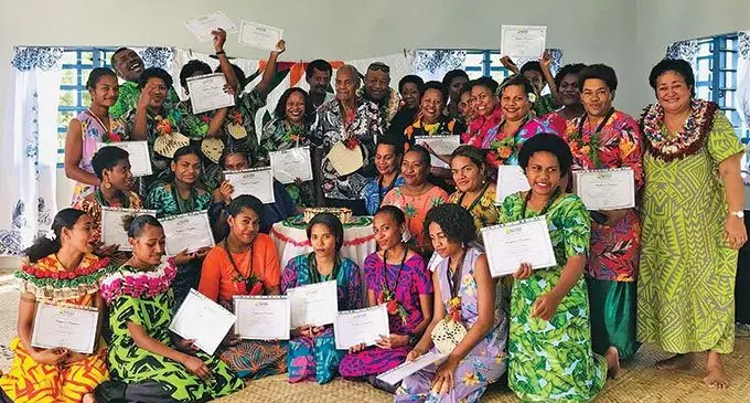 More than 20 women of Muanaira Village in Tailevu graduated with ServicePro certificates specialising in restaurants and housekeeping. Photo: Laisa Lui