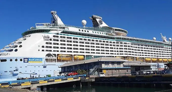 The Voyager of the Seas at the Port of Lautoka on January 2, 2020.  Photo: Salote Qalubau