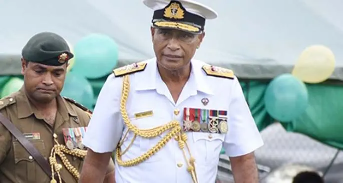 Republic of Fiji Military Forces Commander, Rear Admiral Viliame Naupoto.