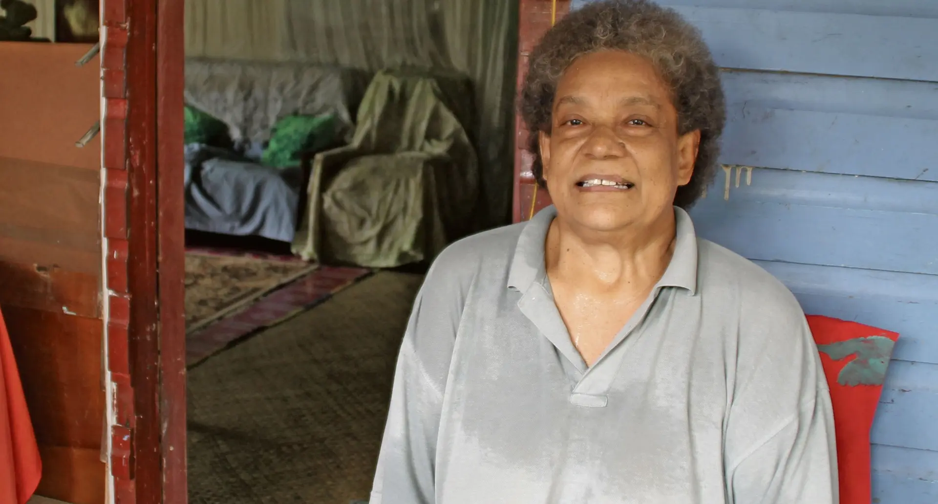 Tuicakau Nawaiciono is grateful for having a microinsurance policy that has helped her with her medical expenses. 