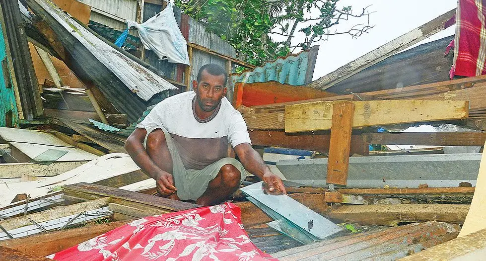 Families were left to pick up the pieces after TC Winston passed. Photo: Fiji Sun