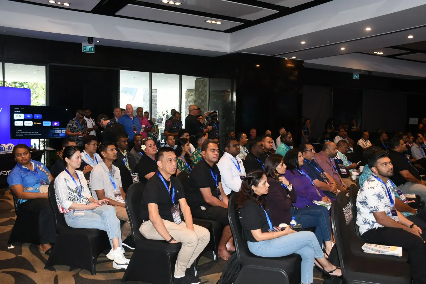 Participants at the Fiji Tech Summit 2025, held at the InterContinental Fiji Golf Resort in Natadola.