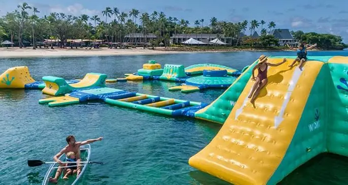 Shangri-La’s Fijian Resort and Spa has Fiji’s biggest waterpark.